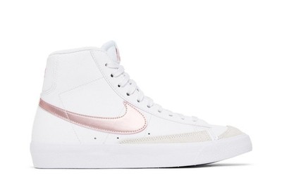 NWOB Nike Blazer Mid '77 GS 'White Pink Glaze' DA4086-105 Sz 7Y