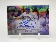 2025 Topps Stadium Club Chrome Bartolo Colon Refractor Auto /25 New York Mets