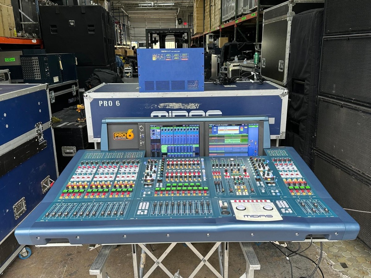 Midas PRO6 デジタルミキサー MIDAS PRO6 Live Audio System - YouTube