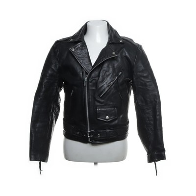 Wilsons, Bikerjacke, Herren, Größe: S, Schwarz, Leder/Polyester, Einfarbig #H9L