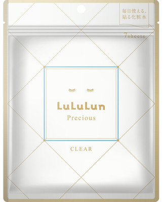 LuLuLun Precious WHITE Gesichtsmaske 7 Blatt Tagespflege Japanische Hautpflege