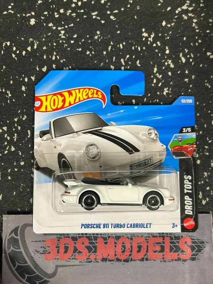 PORSCHE 911 TURBO CABRIOLET WHITE Hot Wheels 2026 1:64 **COMBINE POSTAGE**