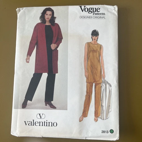 Cappotto tunica e pantaloni vintage modello VOGUE Valentino #2813 taglia 14 UC FF