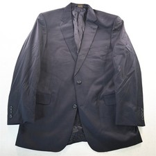 Jos. A Bank 46L Navy Blue 100 Wool Gordon Mens Blazer Suit Jacket Sport Coat