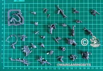 GW Necromunda Ash Waste Nomad Warriors Sha'Dar Hunters Ersatzteile Restposten 40K