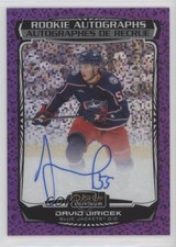 2022-23 O-Pee-Chee Platinum Rookie Violet Pixels 93/99 David Jiricek Auto 1br7