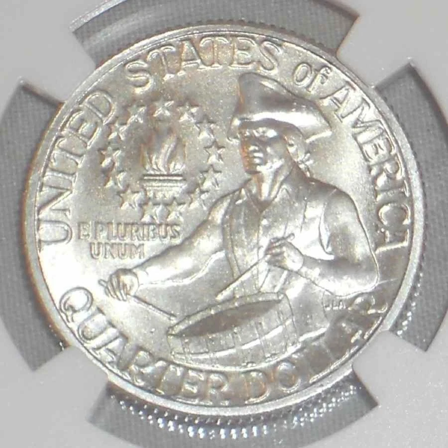 1976 Bicentennial American Revolution Silver 25 Cent 2018 ANA World's Fair Money - Image 3 of 3