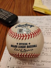 Mn Twins Game Used Baseball Luis Arraez Vs Chicago White Sox At Mn Hologram MLB
