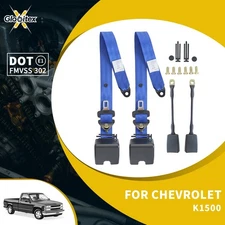 3 Point Blue Safety Seat Belt Straps Car Vehicle Belt for Chevrolet-K1500