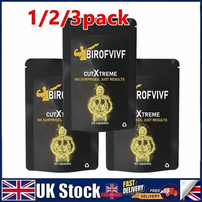 BIO REVIVE LABS Genuine BioRevive CutXtreme Fat Burner Supplement 780mg Thermogenic Vegan Caps