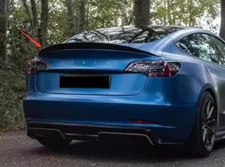 Real Carbon Fiber ART Style Rear small Spoiler Trim For Tesla Model 3 2019-2021 