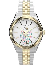 New Timex X Peanuts Legacy In Bloom Quartz White Dial Ladies Watch TW2W95100
