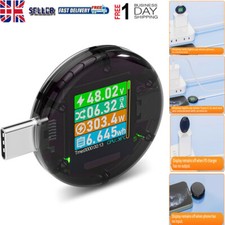 USB Type-C Meter Tester Digital Multimeter Current Amp Voltage Power Detector UK