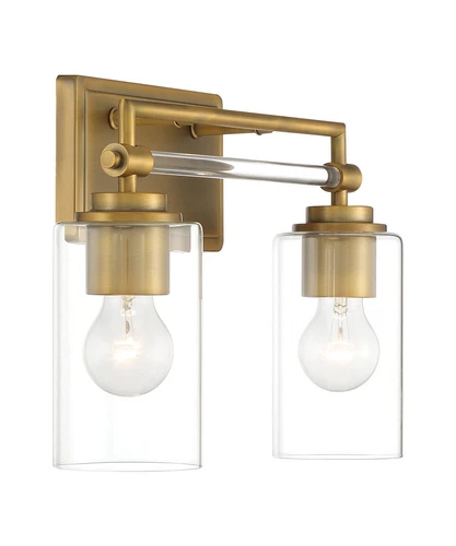 Minka Lavery Binsly 2 Light Bathroom Vanity, Antique Noble Brass - Picture 4 of 5