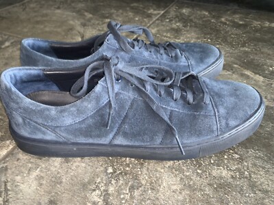 Vince Navy Blue Suede Sneakers Mens US 12 EU 46