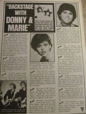 Donny and Marie Osmond, Full Page Vintage Clipping, Osmonds Brothers