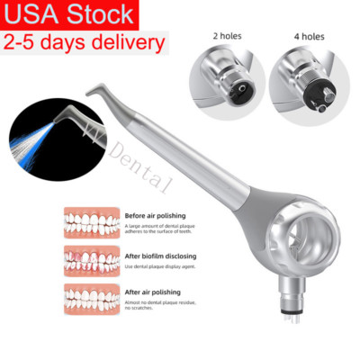 Dental Air Flow Teeth Polishing Polisher Handpiece Hygiene Prophy Jet 2/4 Holes