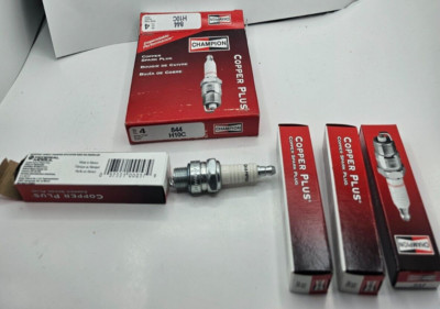 (QTY 4) Champion Copper Plus Spark Plug 844 H10C for 1968 Simca 5 Base