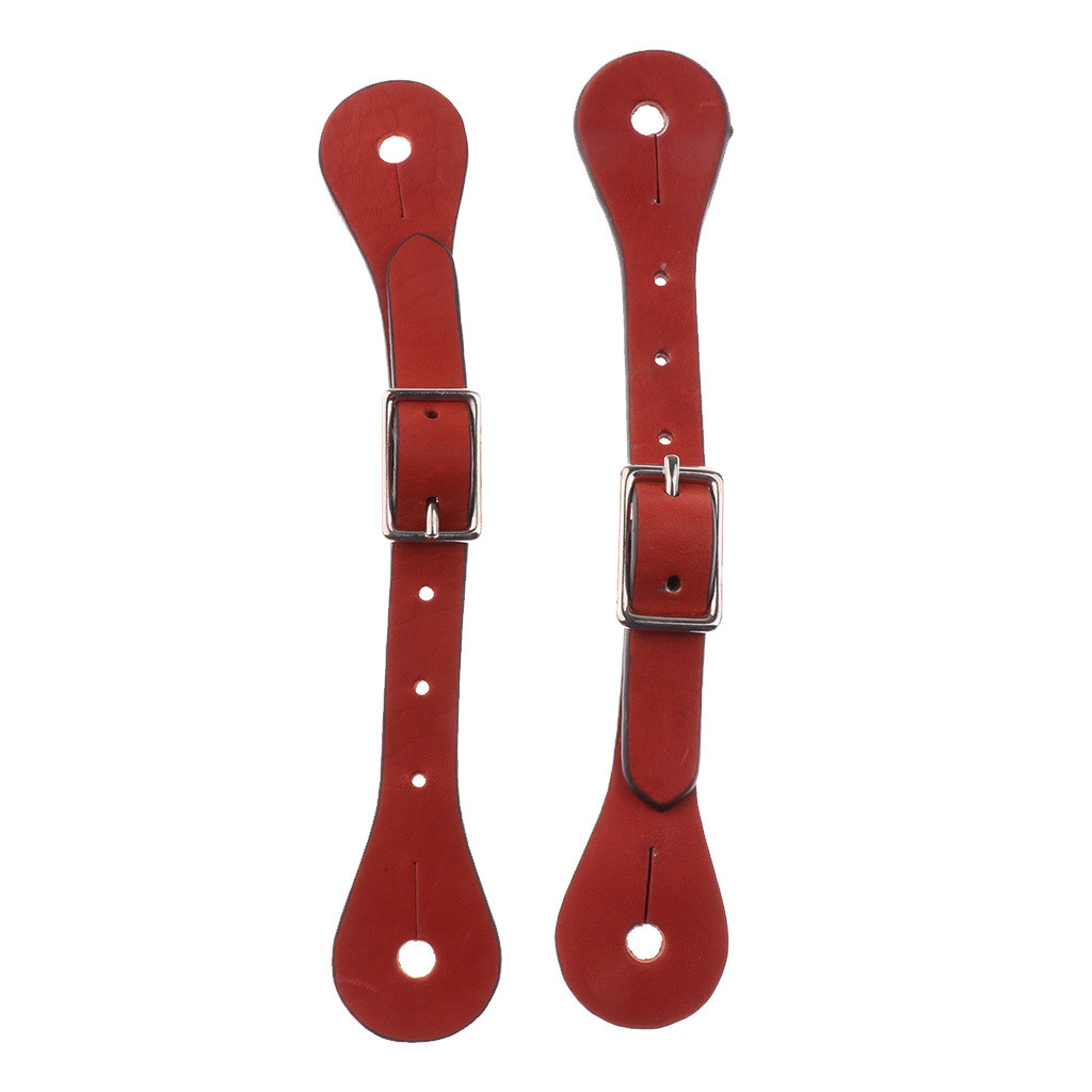 2pcs 22cm Horse Riding Leather Spur Straps Equestrian Boots Accessories