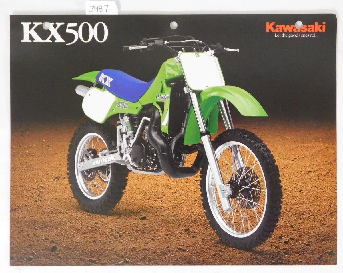 1986 Genuine Kawasaki KX 500 KX500 Factory Sales Ad Dealer