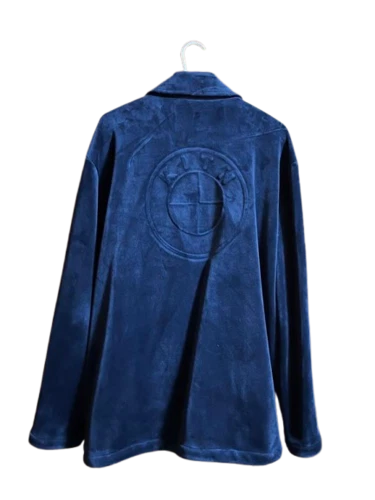 Giacca Coach Kith x BMW Design Velour Uomo Moda Taglia M Blu Navy r#
