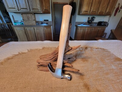 Vintage WARDS MASTER VANADIUM Curved Claw Hammer with New Handle