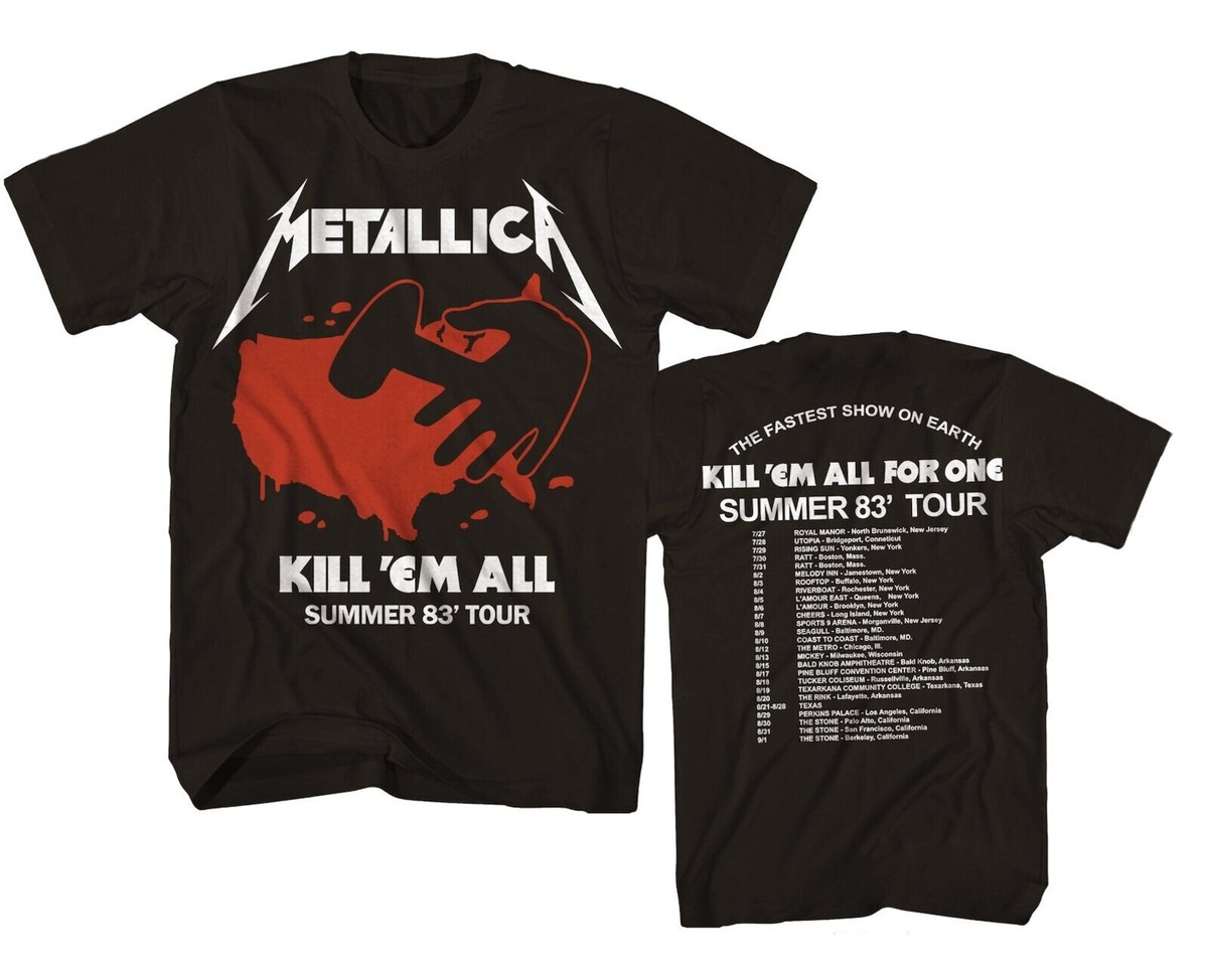 METALLICA cd lgo KILL EM ALL SUMMER TOUR 1983 Official SHIRT