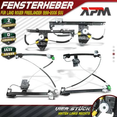 4x Fensterheber Vorne Hinten Links Rechts für Land Rover Bj 1998-2006