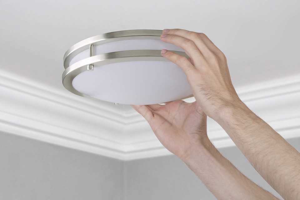 LB72195 10 inch Flush Mount LED Ceiling Light Fixture, 3000K/4000K