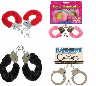 Flauschige pelzige Handschellen Kostüm Junggesellenabschied Requisiten Polizei Rollenspiel
