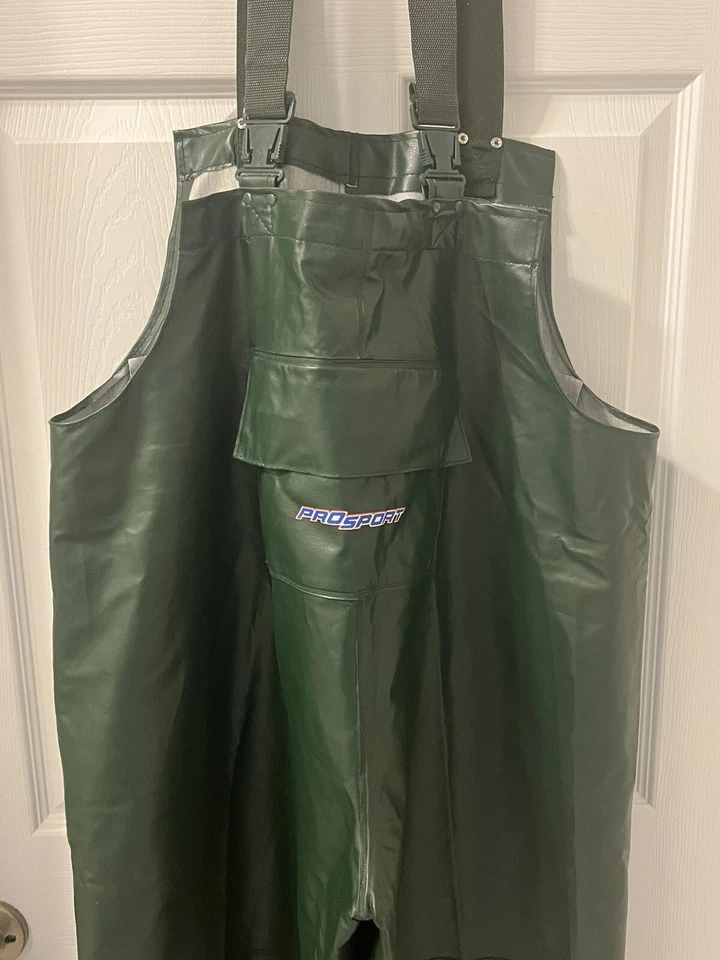 Pro Sport Fishing Waders Chest Adjustable Straps Front Pocket Size M medium - Image 2 of 4