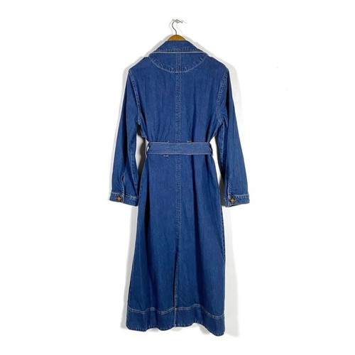 Aligne Jamison Denim Trench Coat NWT Size 38 (US Women's 6) - Picture 6 of 8