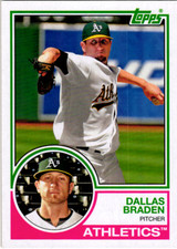 2021 Topps Archives Dallas Braden #167 Oakland Athletics
