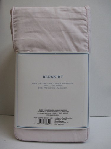 New Rachel Ashwell Simply Shabby Chic Light Pink Ruffled Bedskirt - Cal King - Picture 6 of 8