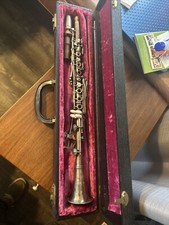 AMERICAN ARTIST WILLIAM NUERNBERGER ANTIQUE GERMAN CLARINET  CASE S/N 4275