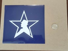 Tom Landry Silhouette & Star Decal Sticker Dallas Cowboys Football NFL
