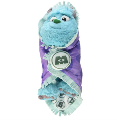 Disney Store offizielles Baby Sulley in Decke weiches Plüschtier 9 Zoll - Monster Inc. Neu