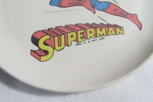 Melmac Superman Man Of Steel Plate 8” Dinnerware Boonton Holding Co 1966 Vintage - Picture 5 of 5