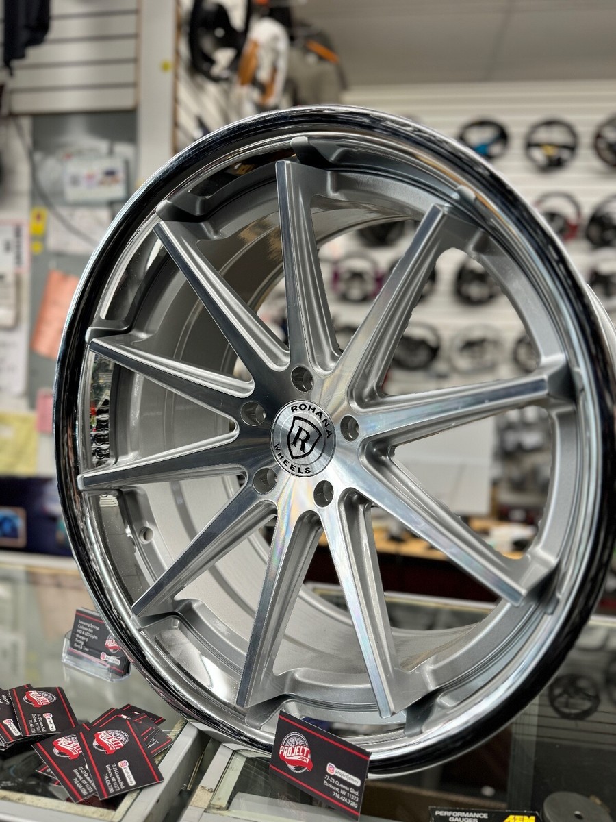 ROHANA RC10 WheelS 20X9 5X112 SILVER WITH CHROME LIP OFFSSET 25 | eBay