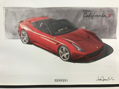 Ferrari California 3D 立体 ポスター 中古 大判 Ferrari California