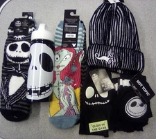 Disney Nightmare Before Christmas Socks,  Gloves, Beanie & Insulated Cup Lot