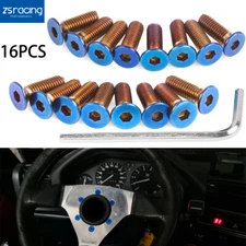 16pcs Burnt Steering Wheel Bolts For Nardi Personal NRG Works Bell Boss