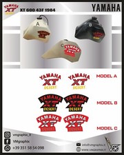 ADESIVI XT 600 43f 1984  DESERT SERBATOIO ACERBIS MAGGIORATO DECALS STICKERS