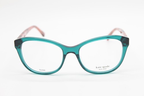 NEW KATE SPADE NEW YORK NATALY 1ED GREEN PINK TORT AUTHENTIC EYEGLASSES 51-17 - Picture 2 of 4