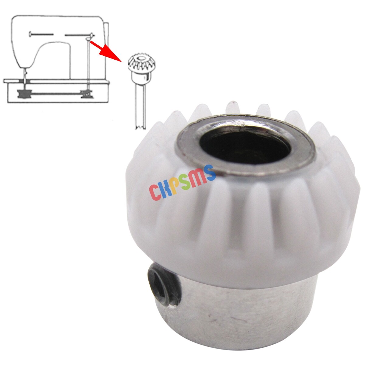 Ingranaggio Verticale Superiore Per Singer - #445491-S, Altezza 20.5mm, Per Modelli 242,247,267,300