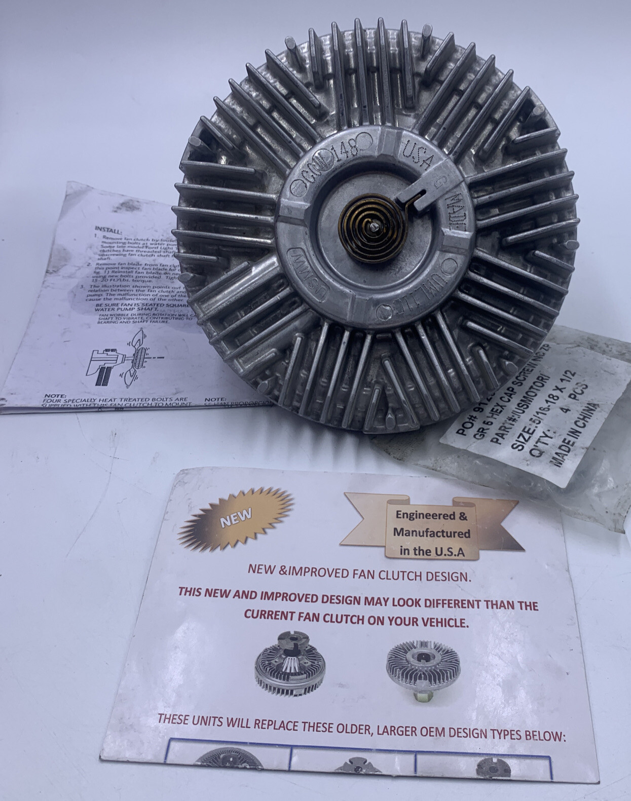 DURALAST FAN CLUTCH FOR JEEP TJ, WRANGLER ENG. 2.4L