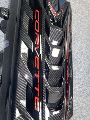 C8 CORVETTE LT2 ENGINE COVER - Carbon Fiber - Dirty Dips Hydrographics