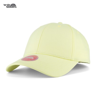 Brain Waves Basic Cap Mütze Kappe Women Gelb Verstellbar Neu