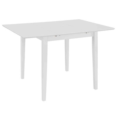 vidaXL Esstisch Ausziehbar Weiß MDF 80-120 cm Küchentisch
