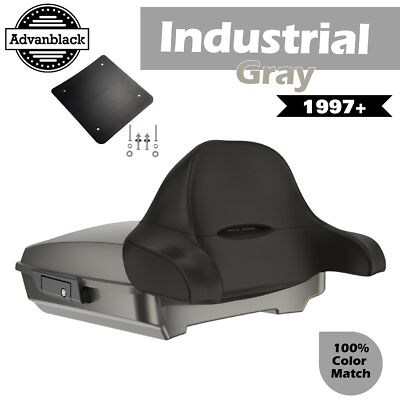 Razor Tour Trunk Pack Pad Wrap Around INDUSTRIAL GRAY For 97+ Harley/Softail